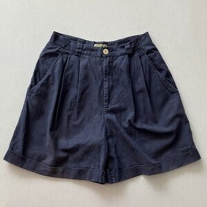 Esprit Navy Linen Women's Bermudas